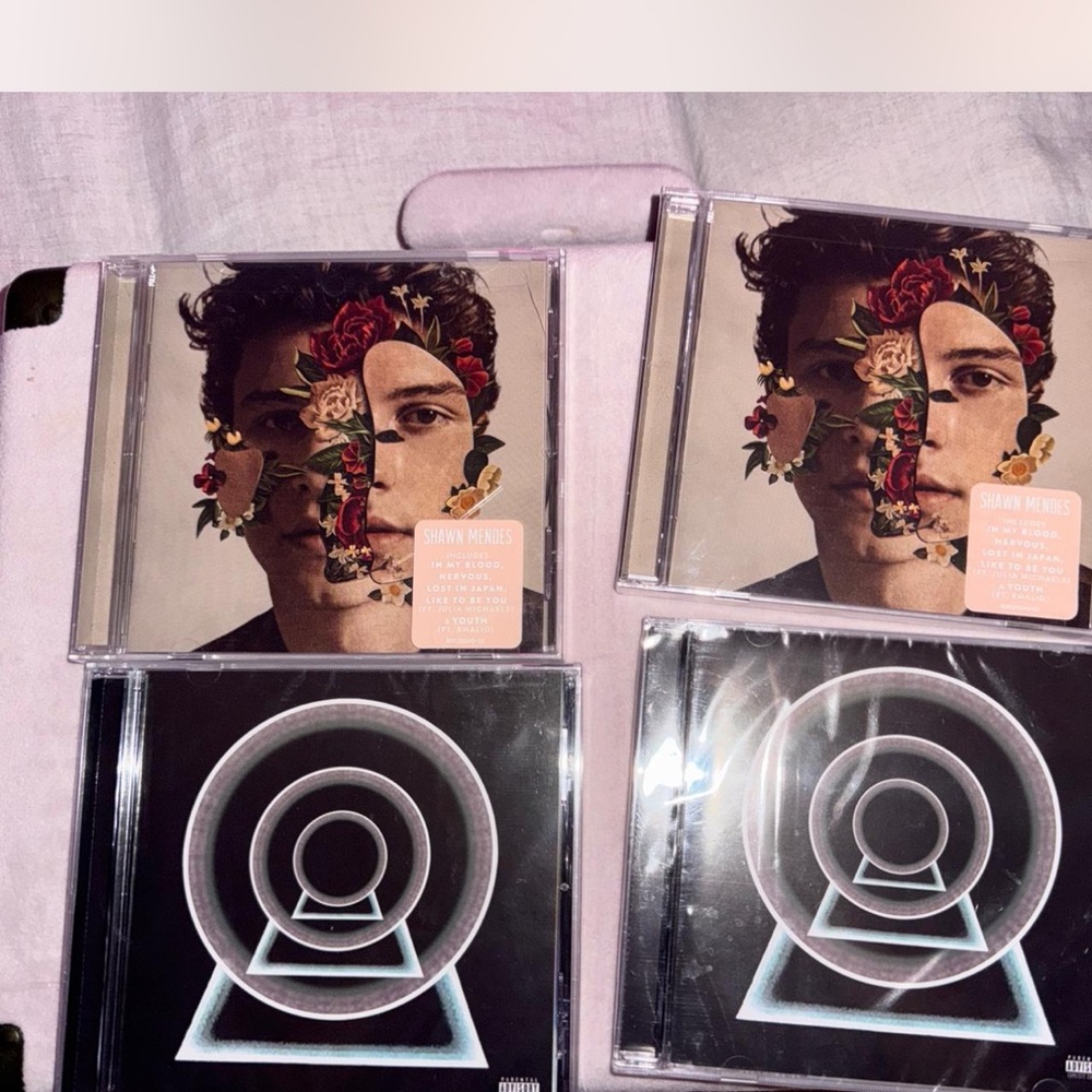 Music CD Collection with Artistic Covers
